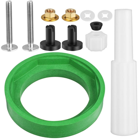 OFFIGAM Toilet Tank Gasket Repair Kit with Bolts and Color NBR Rubber Seal for Leak and Toilet Tank Maintenance