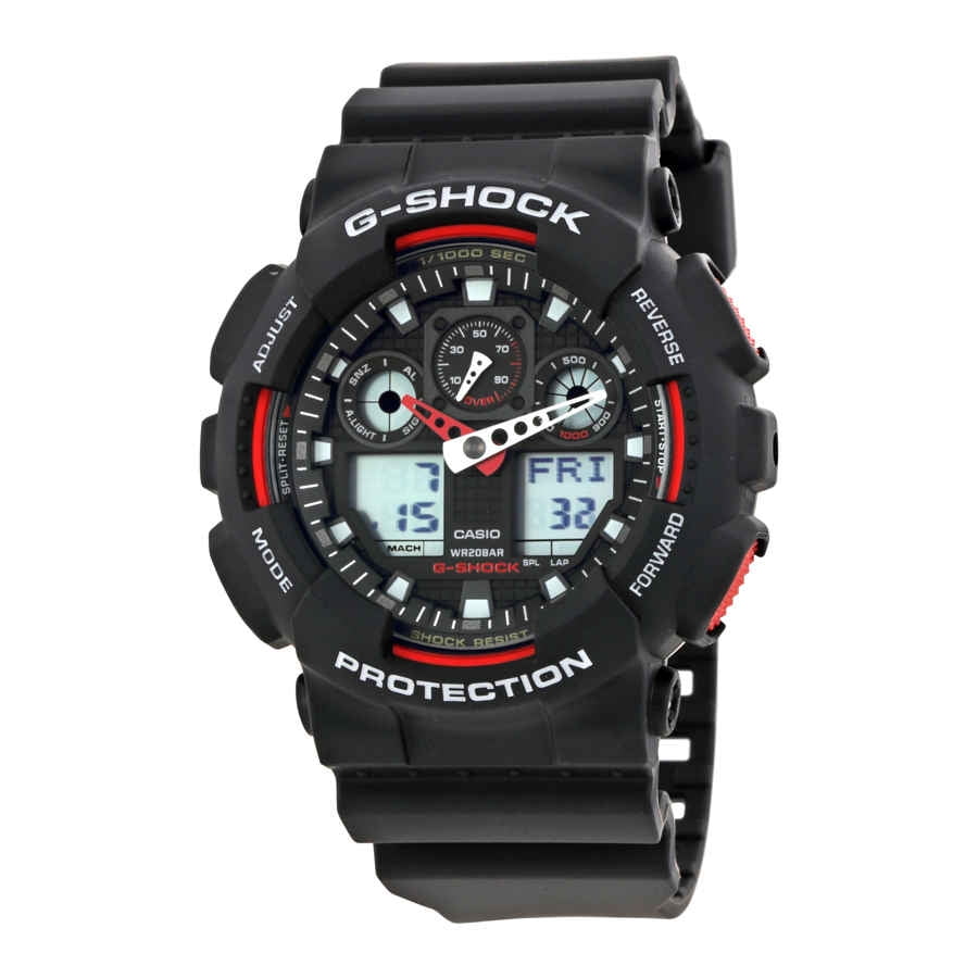 G-Shock Black Resin Men's Watch GA100-1A4