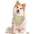 thumbnail image 2 of Big Sister Dog Bandana, Light Yellow Dog Bandana, Pet Dog Scarf Accessories, Pet Dog Triangle Scarf, Dog Bandana for Small Medium Dogs, Baby Announcement Dog Bandana, Pet Scarf (M), 2 of 4