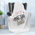 thumbnail image 4 of I Love You More Soft Flannel Fleece Throw Blanket, Typography Design with Graphic Donut Sprinkles and Affectionate Phrase, Cozy Plush for Indoor and Outdoor Use, 50" x 70", Multicolor, by Ambesonne, 4 of 5