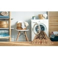 thumbnail image 2 of Ahgly Company Machine Washable Indoor Round Traditional Dark Sienna Brown Area Rugs, 3' Round, 2 of 7