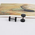 thumbnail image 4 of 1pair Dumbbell Earrings: Get Ready to Turn Heads with These Stylish Round Studs!, 4 of 4