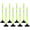green, variant on BESEA 8 Pack 36 Inch Traffic Delineator Posts with Reflective Collars White Road Cones,White Durable Flexible Safety Cones for Construction, Parking Lot, and Roadway Use