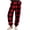 Wine C, variant on Stamzod Flannel Pajama Pants Women Fashion Plaid Warm Winter Lounge Pants Comfy Fuzzy Fleece Sleepwear for Women with Pockets