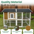 thumbnail image 6 of Farmstead Deluxe Wooden Chicken Coop with Nesting Boxes and Multiple Doors, 6 of 7