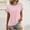 Pink, variant on New Summer Arrivals Olyvenn Womens Color Block Oversized Tops Trendy Casual Summer Textured Ribbed Knit T Shirts Loose Fit Short Sleeve Tshirts Pink S