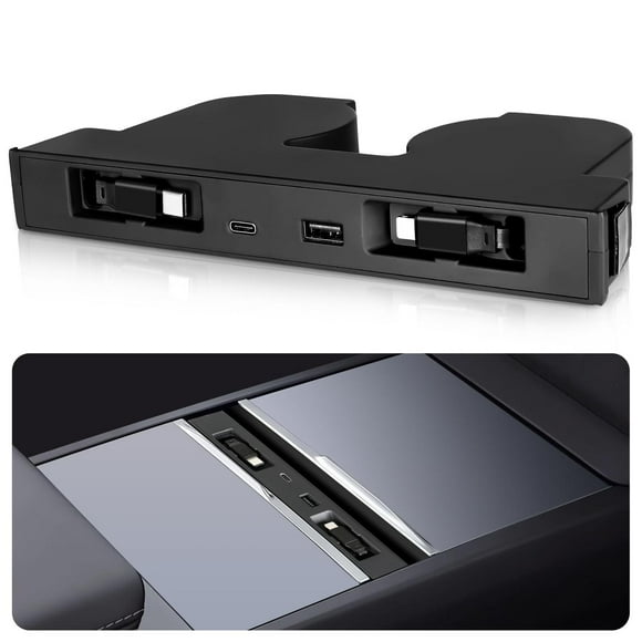 Hub USB DGXWLLW Juniper para Tesla Model Y y Modelo 3 Highland, Negro, 99W Cargador Rápido con Cable