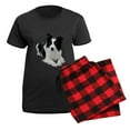 thumbnail image 5 of CafePress - Black And White Border Collie Pajamas - Women's Short Sleeve Print T-Shirt and Pants Dark Cotton Pajama Set, 5 of 7
