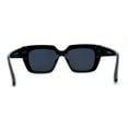 thumbnail image 2 of Mod Womens Thick Plastic Oversize Angular Cat Eye Sunglasses All Black, 2 of 4