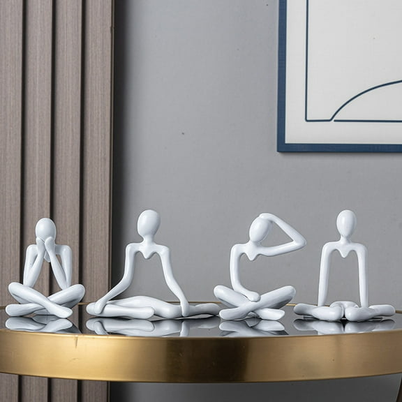 Up to 60% off Gifts Nsxcdh Abstract Thinker Statues Modern Room Decor Cute Plastic Figurines Minimalist Small Ornaments for Living Room Office Shelf Decoration Daily Hot Picks & Limited-Time Offers