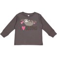 thumbnail image 3 of Inktastic Sloth Lover Rain Forest Girls Long Sleeve Toddler T-Shirt, 3 of 5