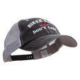 thumbnail image 5 of Biker Hair Don't Care Big Size Special Cotton Low Profile Trucker Cap - Black XL-3XL, 5 of 5