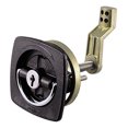 thumbnail image 1 of Perko Black Flush Lock - 2.5" x 2.5" con barra de leva desplazada &amp; Golpe de polímero flexible, 1 of 1