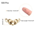 thumbnail image 2 of 500Pcs Open Bead Tips Knot Covers for Jewelry Making DIY Crafts, Light Gold, 2 of 6