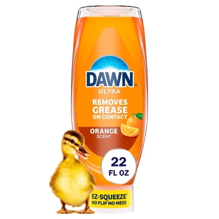 4 bottles Dawn Ultra, EZ Squeeze Dish Soap Orange, 22oz