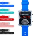 thumbnail image 3 of Kit de Reloj Electrónico DIY con Pantalla LED Digital, Proyecto de Soldadura DIY, Carcasa Transparente, 3 V, Kit Electrónico DIY Azul., 3 of 5