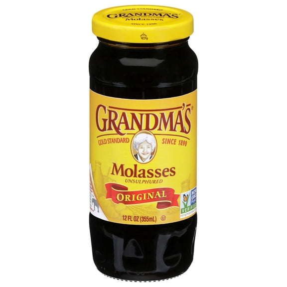Grandma's Unsulphured Original Molasses, Whole, 12 fl oz Jar