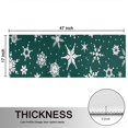 thumbnail image 5 of Kitchen Rugs Sets Of 2,Green Christmas Snowflake Pattern Anti Fatigue Kitchen Mat Rugs Non Slip Washable,Decorative Kitchen Floor Mats for Kitchen,Sink,Laundry,17"X47", 5 of 5