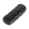 thumbnail image 1 of HAMPPLIES Black Backpack Combination Lock 3 Dial Lightweight Safe Luggage Lock for Travel Use, 1 of 8