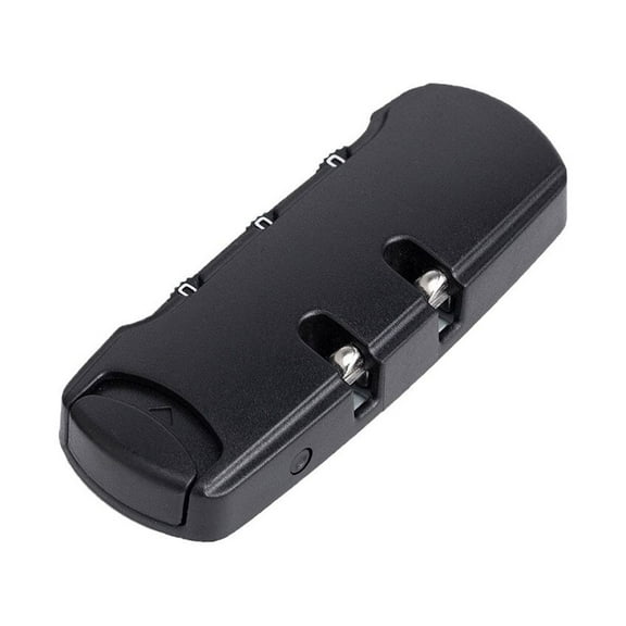 OFFIGAM Black Backpack with Combination Lock, Anti-Theft Travel and School Bag, 1 Piece