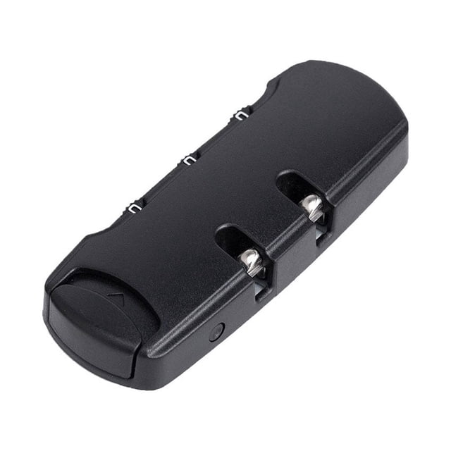 HAMPPLIES Black Backpack Combination Lock 3 Dial Lightweight Safe Luggage Lock for Travel Use