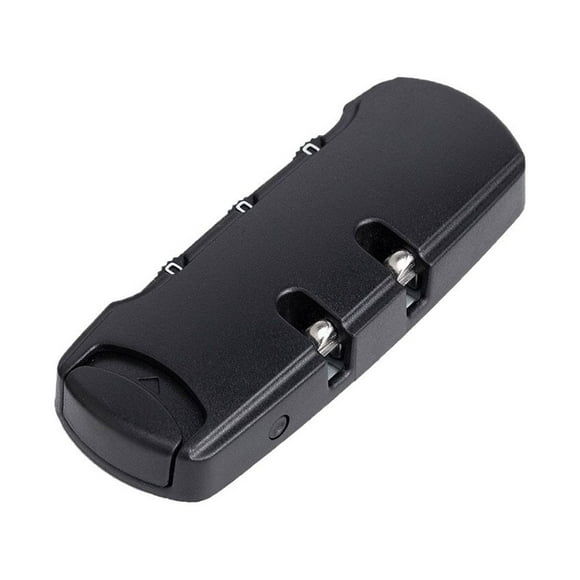 HAMPPLIES Black Backpack Combination Lock 3 Dial Lightweight Safe Luggage Lock for Travel Use