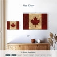 thumbnail image 4 of Elephant Stock Vintage Canadian Flag Wall Art - Horizontal Canvas Wall Art - Living Room Wall Decor - Flags Canvas - Red And Beige Decor By Avery Tillmon - 12" x 8", 4 of 8