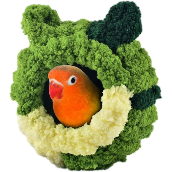 Lovebird Nest, Bird Breeding Bed Parrot Snuggle Hut Conure House for Budgie Cockatiel Conure Lovebird Canary Finch Hamster Small Pets