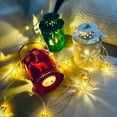 thumbnail image 6 of Christmas Lanterns, LED Candles, Small Lantern Christmas Decorations, Metal Tabletop Centerpiece with Battery Operated Lights for Home and Office Holiday Decor, 6 of 6