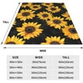 thumbnail image 2 of Sunflower Blanket Gifts for Women Girls Adults Soft Warm Lightweight Cozy Sunflowers Throw Blankets for Bed Sofa Living Room Couch Home Decor 80"x60", 2 of 5