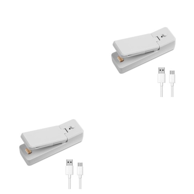 Mini sellador de calefacción Yuarrent recargable por USB Gris 2Conjunto