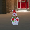thumbnail image 2 of Northlight Lighted Commercial Grade Acrylic Christmas Snowman Display Decoration - 25", 2 of 6