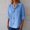 Blue, variant on Women's V Neck Button Down Casual Blouse For Daily Wear Loose Fit Comfortable Classic Design Spring Summer Fall Tops Comfortable Long/Short Sleeve Tee Shirts for Men Beach Tops Casual Shirt