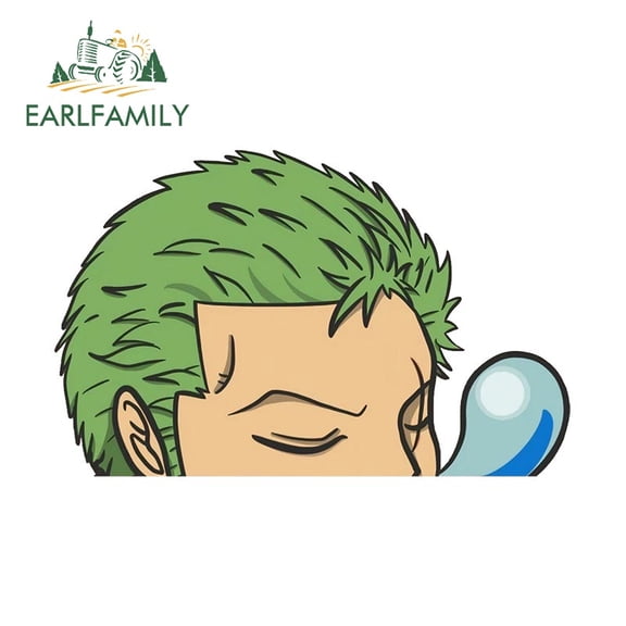 EARLFAMILY 5.1 in Zoro Car Sticker Occlusion Scratch Rear Windshield Motorcycle Helmet Vinyl Decal Waterproof Racing Accessorie