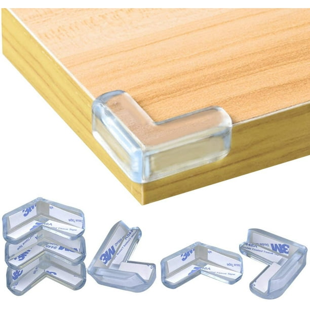 ERQVHQV 20 piezas protectores de esquina de mesa, protectores de esquina de mesa de bebé transparentes, protectores de esquina de niños para Protector de esquina de muebles brillar Electrónica