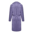 thumbnail image 3 of HAPIMO Women's Oversize Long Coats Long Sleeve Lapel Collar Open Front Coat Casual Fall Winter Trendy Coats Solid Soft Comfy Coat with Tie Purple L, 3 of 7