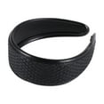 thumbnail image 4 of Unique Bargains 1 Pc Headband Grid Wide-brimmed Hair Accessories for Women Black, 4 of 5