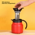 thumbnail image 3 of Ludlz 800/1000ML Tea Pot Large Capacity Leakproof Insulated Stainless Steel Thermal Stewed Coffee Kettle with Filter Home Supply, 3 of 8