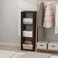 thumbnail image 2 of Furinno CUBIC 3-Cube Closet Open Organizer Extra Thick Frame Black Dark Oak, 2 of 6