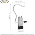 thumbnail image 2 of Hanger Clamp Hooks 20 Pieces Portable Laundry Hook Starter Clips Hook Stainless Steel Multipurpose Hooks Metal Clothes Hook for Pants Shoes Towel, 2 of 5