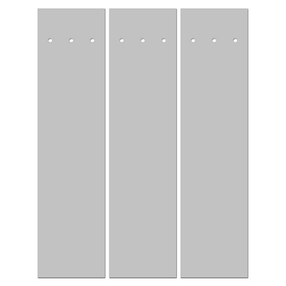 PERFECT FLETCH arrow cresting wraps by Perfect Strike Archery. LIGHT GREY. Adhesive backed premium vinyl.  4" Arrow Wraps. (12)