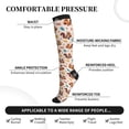 thumbnail image 3 of Lsque Forest Squirrel Nuts Pattern Sport Compression Socks for Men & Women 15-20 mmHg Knee High Nurse Pregnant Running Medical and Travel Athletic, 3 of 6