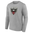 thumbnail image 2 of Men's Gray D.C. United Official Logo Long Sleeve T-Shirt, 2 of 3