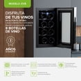 thumbnail image 3 of Cava de Vino AVERA Enfriadora 8 Botellas EV8 1 Zona Temp Regulable, 3 of 7