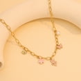 thumbnail image 5 of Faty-T Gold Bow Necklace Women Bow Jewelry Ribbon Pendant Necklace Dainty Rhinestone Bow Tie Choker Necklace Gift, 5 of 10