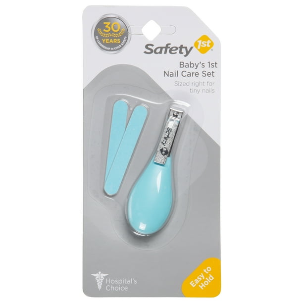 Safety 1st Baby's 1st Nail Care Clipper Emery Board Set, Arctic