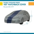 thumbnail image 2 of Duck Covers Double Defender Hatchback Cover, Fits Hatchbacks up to 15 ft. 2 in. L Fits select: 2017 HONDA CIVIC, 2012-2016 FORD FOCUS, 2 of 10