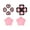 Pink black, variant on Silicone Thumb Grip Caps Joystick Cover Ergonomic Design Nonslip Texture or NSW2