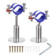 thumbnail image 1 of Unique Bargains 2Pack Pipe Supports Adjustable Pipe Bracket Clamp Pipe Strap Fit for 32-34mm Pipe, 1 of 4