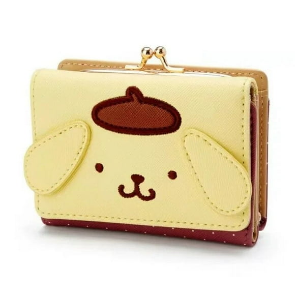 Hello Kitty – portefeuille court décontracté pour femmes  porte-cartes à fermeture éclair  Sanrio Mymelody cannelle oll Kuromi  en PU  11cm x 3.5cm x 8cm